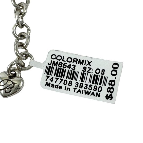 Brighton Colormix Reversible Necklace Pendant and Matching Link Bracelet NEW - Picture 5 of 10